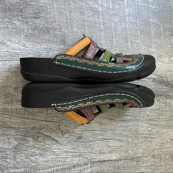 Elite by Conkys Sandals Mules Multicolor Size 9 - Picture 9 of 11